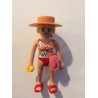 PLAYMOBIL FIGURA CHICA PREPARADA PARA LA PLAYA