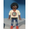PLAYMOBIL FIGURA CHICO NEGRO CON PELO AFRO-  2/12/20