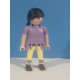 PLAYMOBIL FIGURA CHICA MORENA CON COLETA - 28/3/21