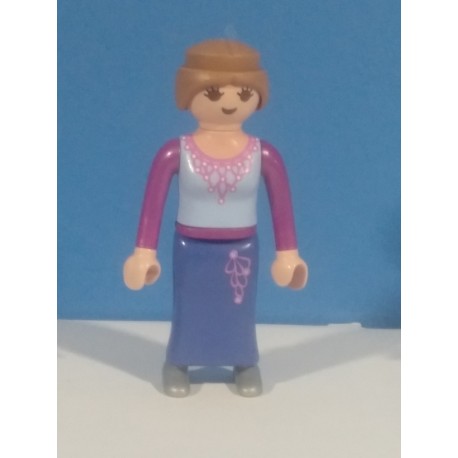 PLAYMOBIL FIGURA PRINCESA DELGADA AZUL - 28/3/21