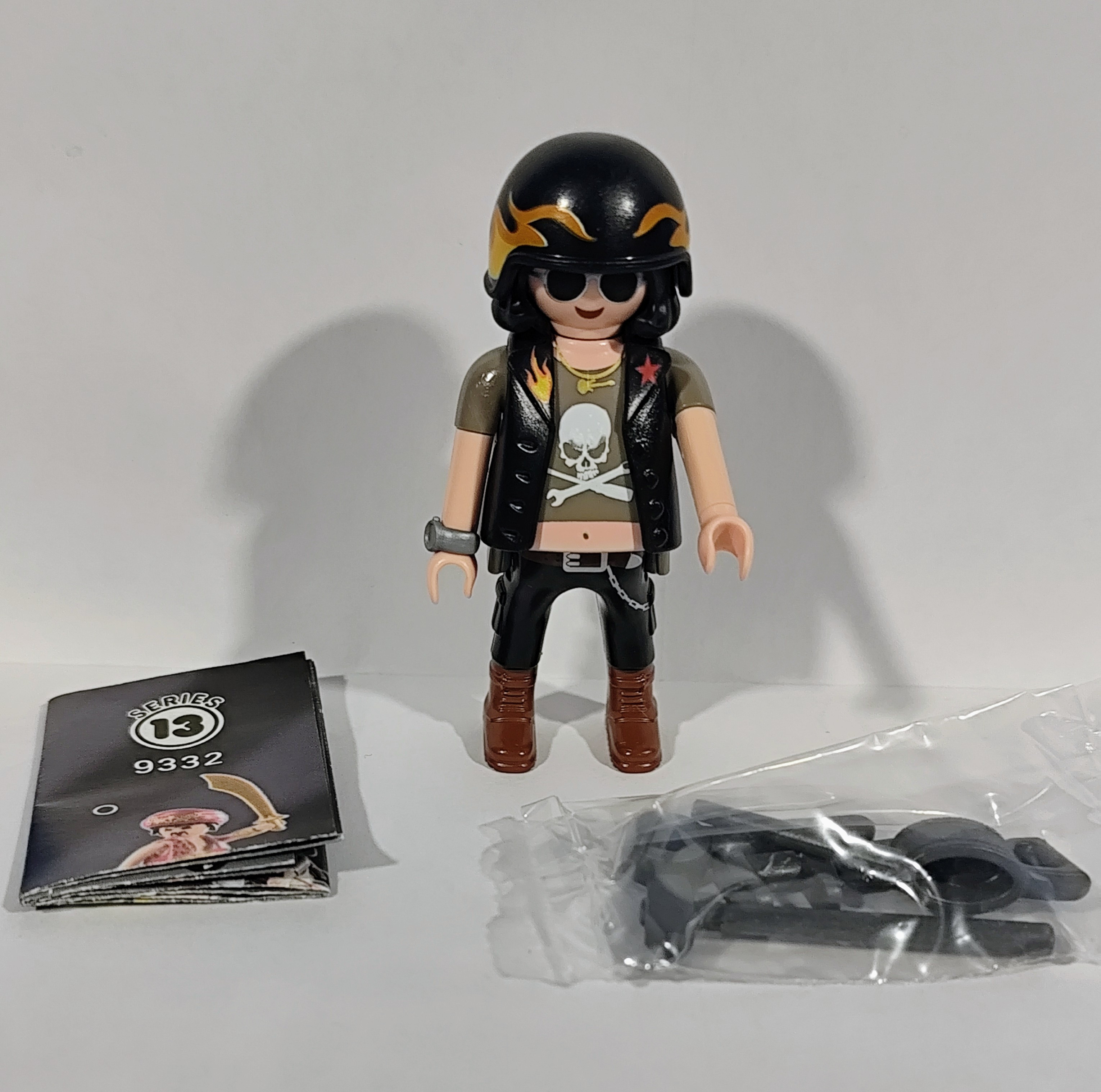 PLAYMOBIL FIGURA MECANICO DE MOTOS SERIE 13