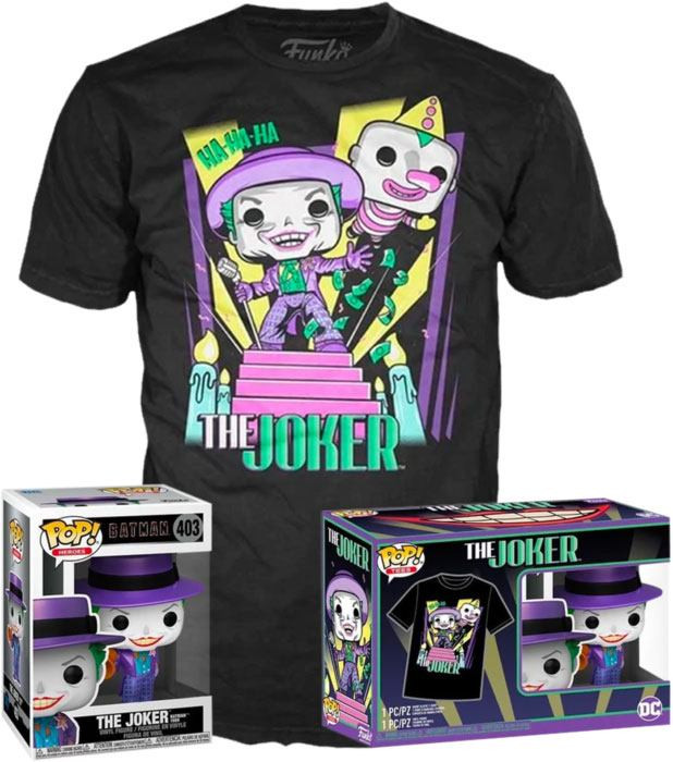 FUNKO POP CAMISETA + POP EXCLUSIVO JOKER