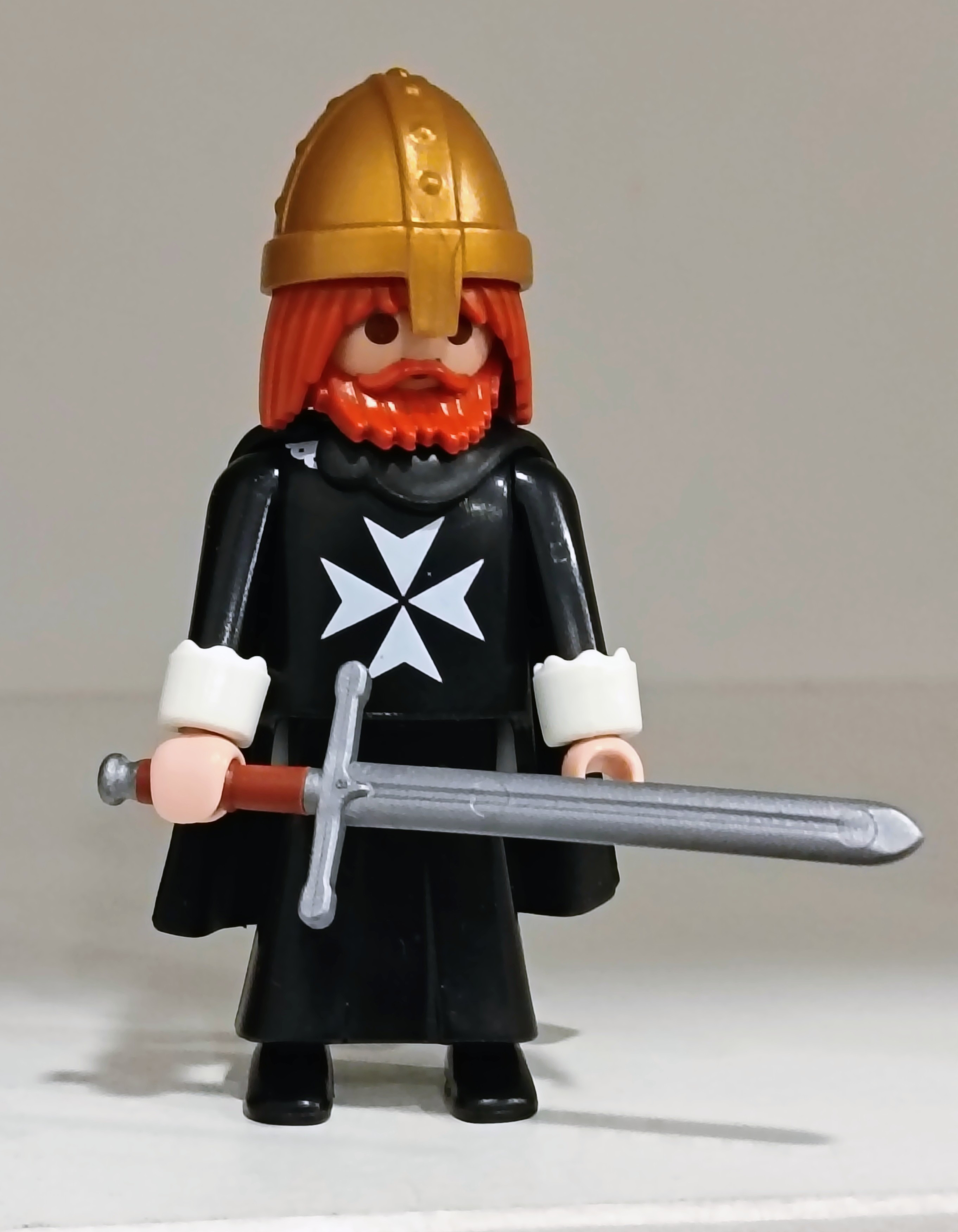 PLAYMOBIL SOLDADO , CABALLERO MALTES PELIRROJO - 16/11/18
