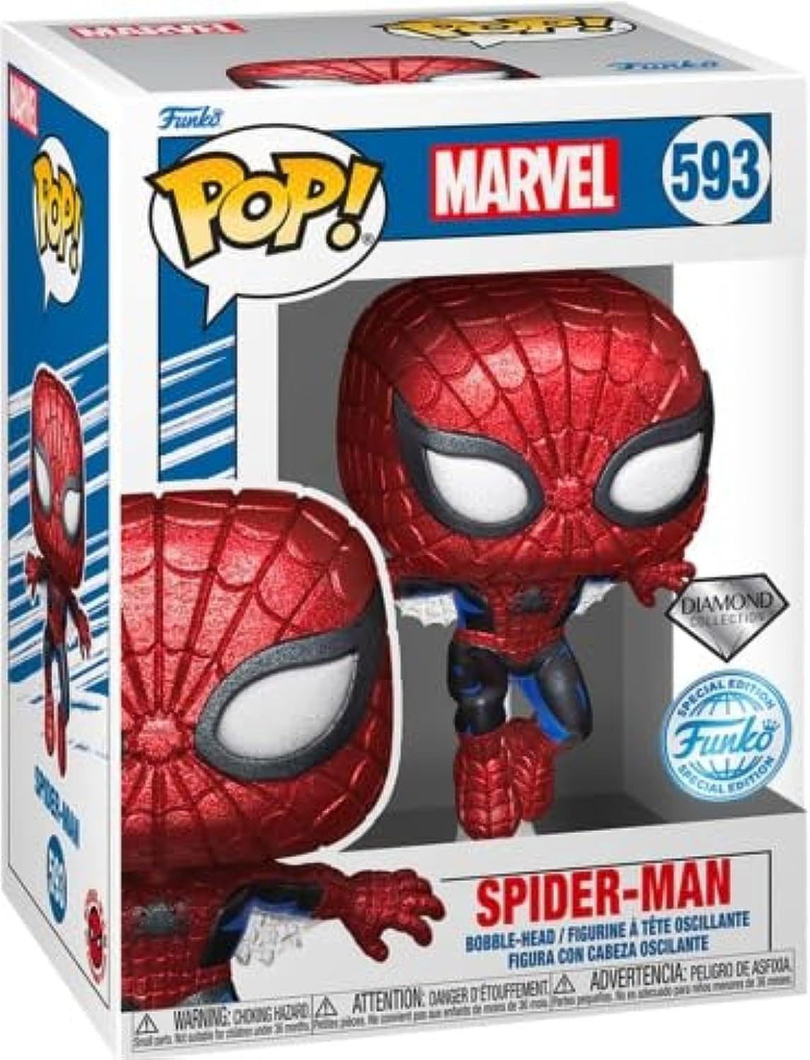 FUNKO POP SPIDER-MAN - SPIDER-MAN DIAMOND Nº593