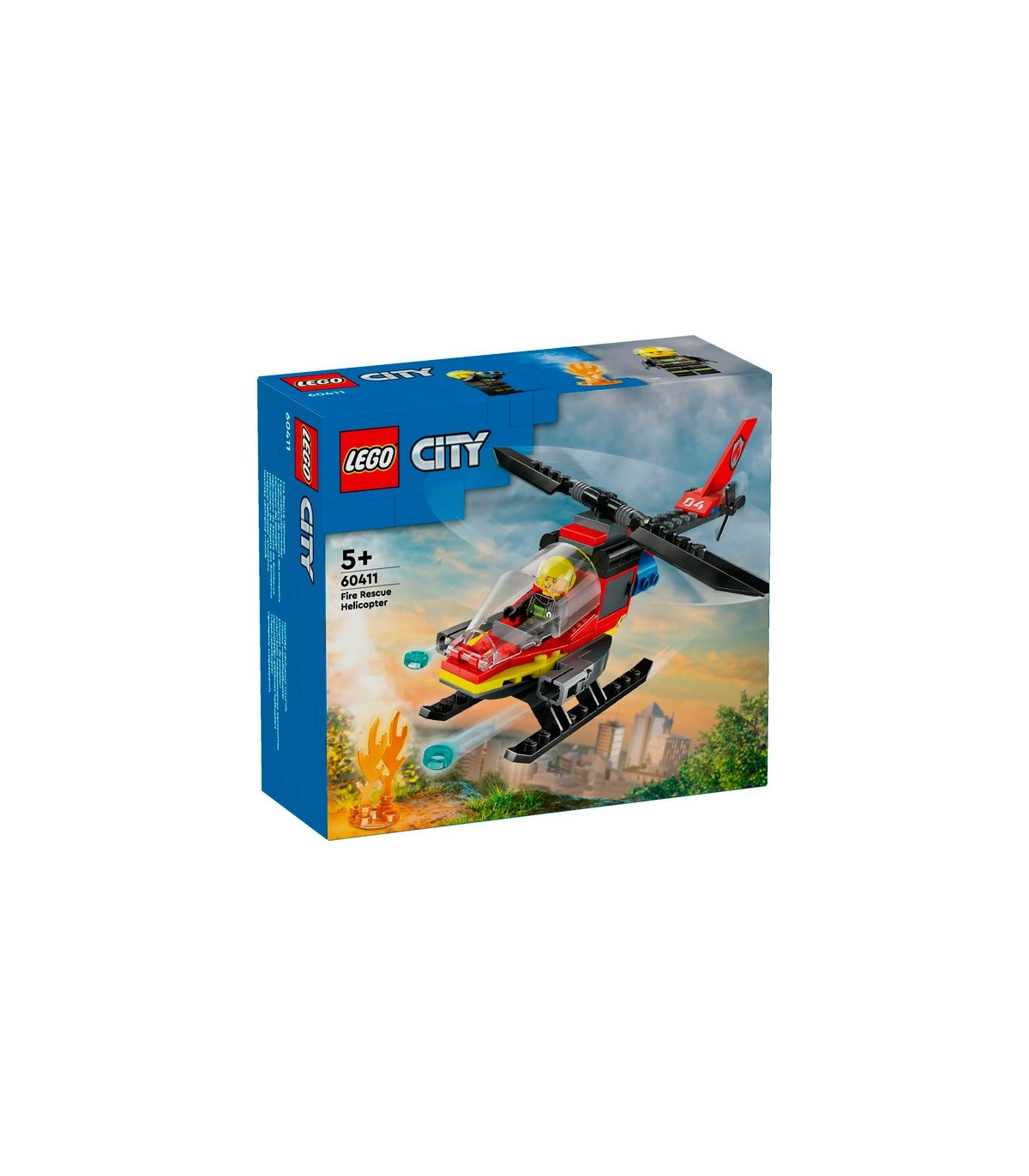 LEGO CITY 60411 HELICOPTERO DE RESCATE DE BOMBEROS