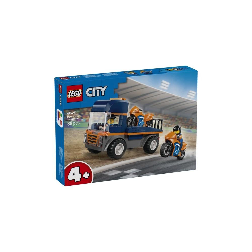 LEGO CITY 60491 - CAMION DE TRANSPORTES DE MOTOS